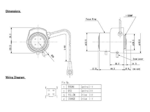 Computar Ganz High Quality CCTV Camera Lens TG3Z2910FCS-IR 1/3" 2.9-8.2mm f1.0 Varifocal, DC Auto Iris (CS Mount) Day/Night IR