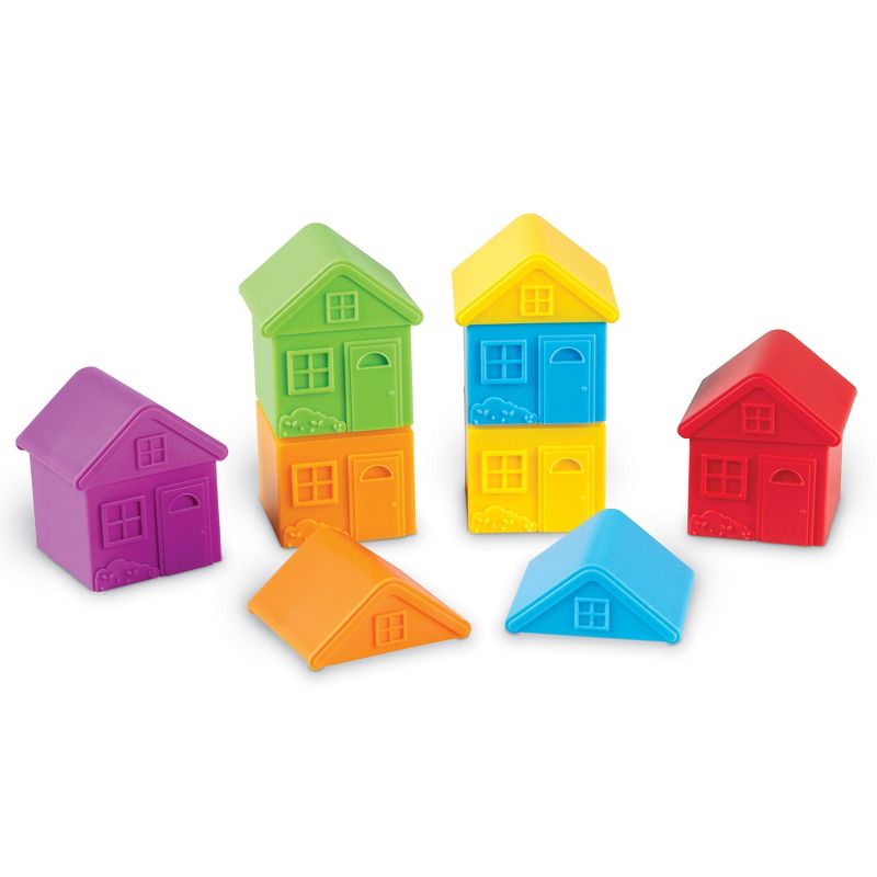 Learning Resources All About Me Sorting Houses, Fine Motor & Sorting Skills, Montessori Toys, Special Education Actives, Imaginative Play, 6 Pieces