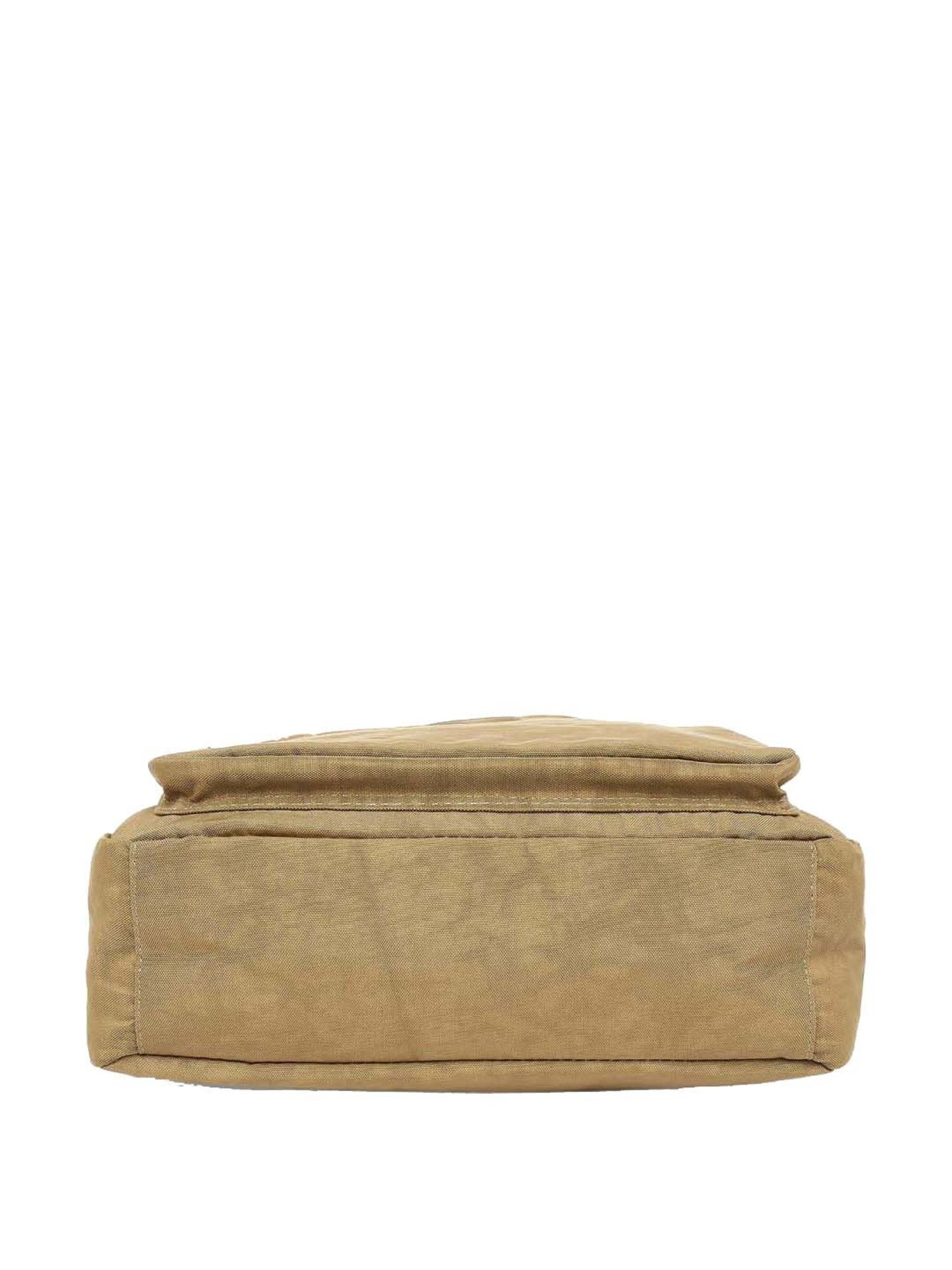 Baomi Beige Solid Medium Cross Body Bag