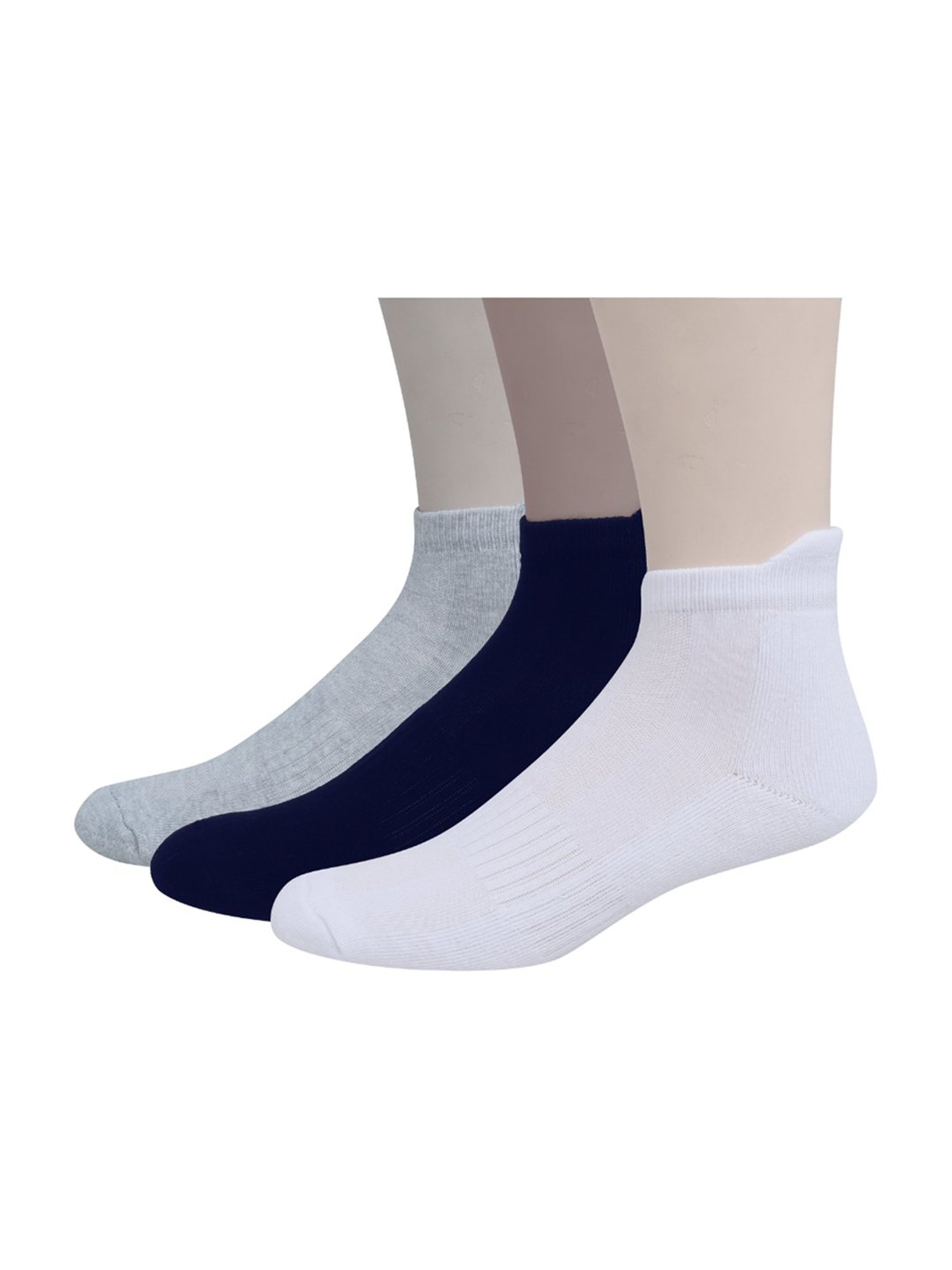 Sokker Multicolor Cotton Solid Socks - Set of 3