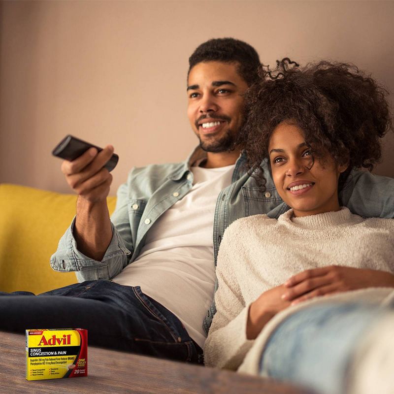 Advil Sinus Congestion & Pain Relief Tablets - Ibuprofen (NSAID) - 20ct