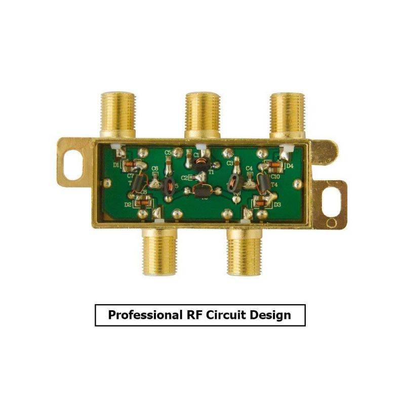 ANTOP Coaxial Cable Splitter Ultra Mini Distribution for Satellite TV Antenna Signals 2GHz- 5-2050MHz (AT-707)