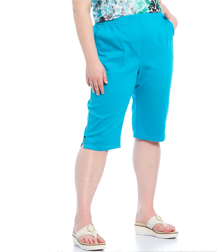 Vince Camuto Plus Size Tencel Drawstring Shorts