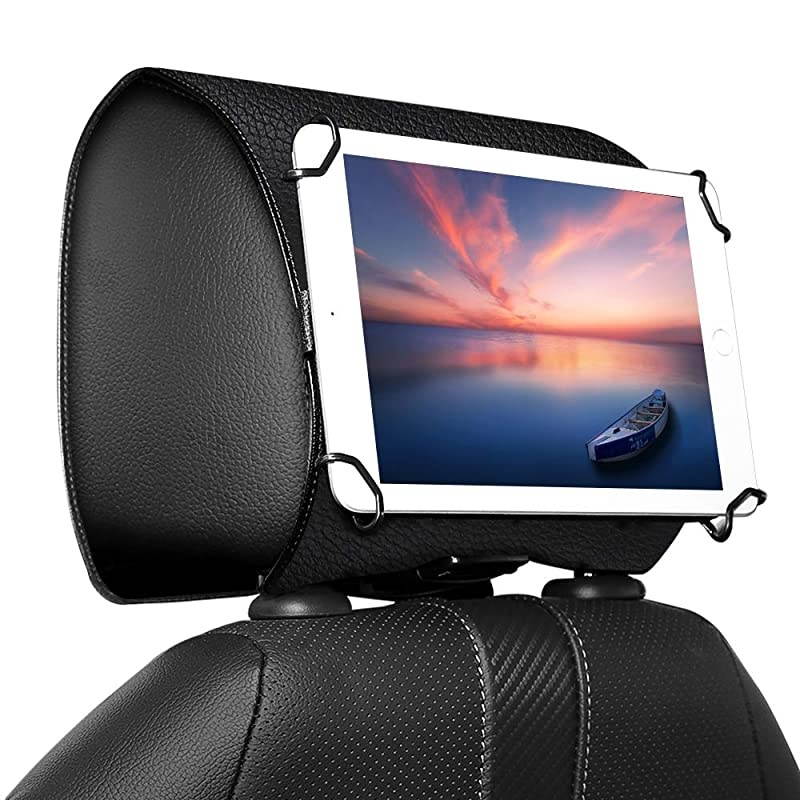 Car Headrest Holder Universal Car Tablet Holder Headrest Mount Holder for 7 to 11 Tablet Fit with iPad Pro 11 202010597 iPad Air 3 2 Mini 5 4 3 iPad 4 3 2 Galaxy Tab Black