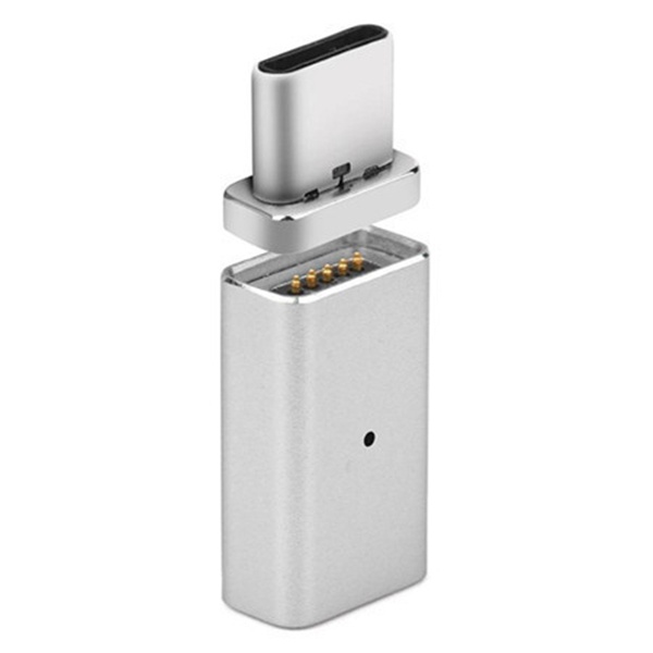 Type-C Micro USB Data Magnetic Adapter For P20 mi8 S9 Pocophone f1 6T Silver/Micro USB