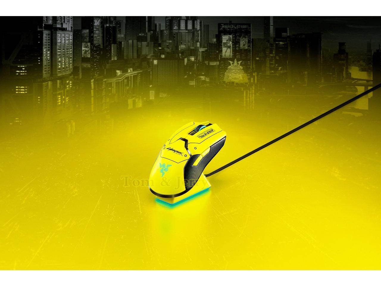 Razer Viper Ultimate with Charging Dock - Cyberpunk 2077 Edition Ambidextrous Gaming Mouse with Razer HyperSpeed Wireless