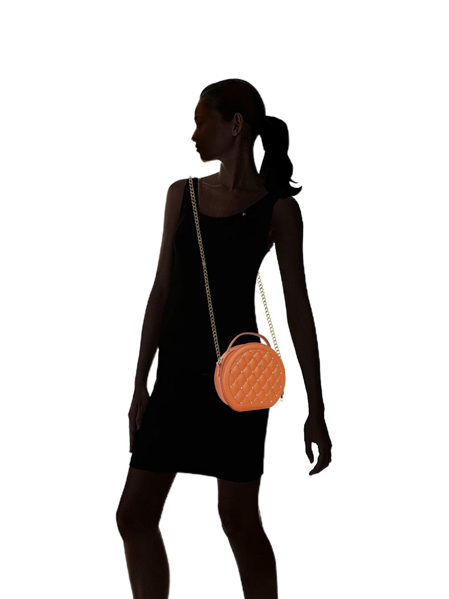 Bagsy Malone Tan Embellished Sling Bag