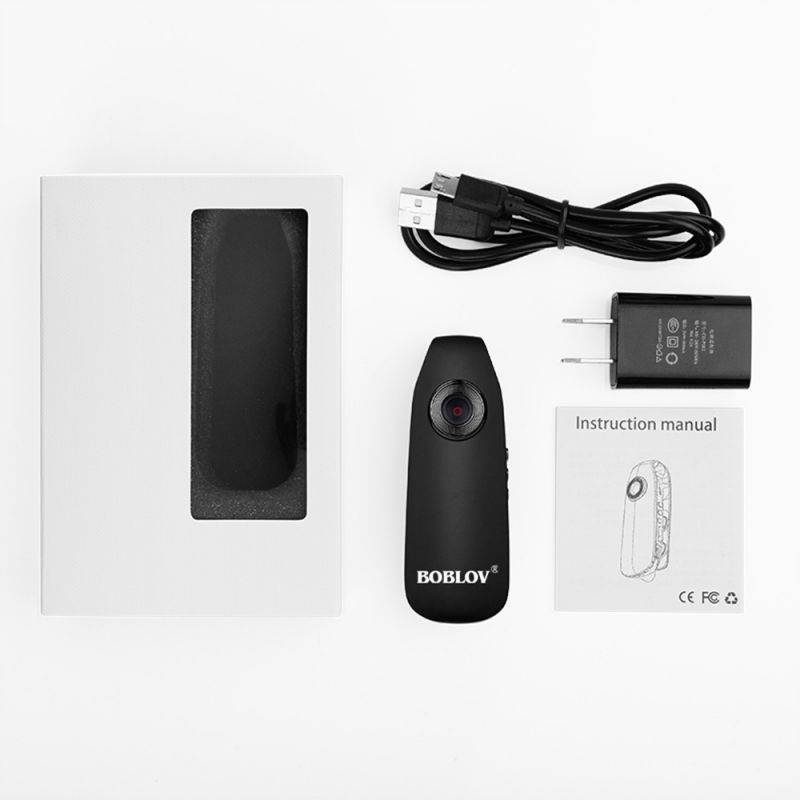 BOBLOV Mini Body Camera HD 1080P Body Cams , Audio Small Cameras with Back Clip