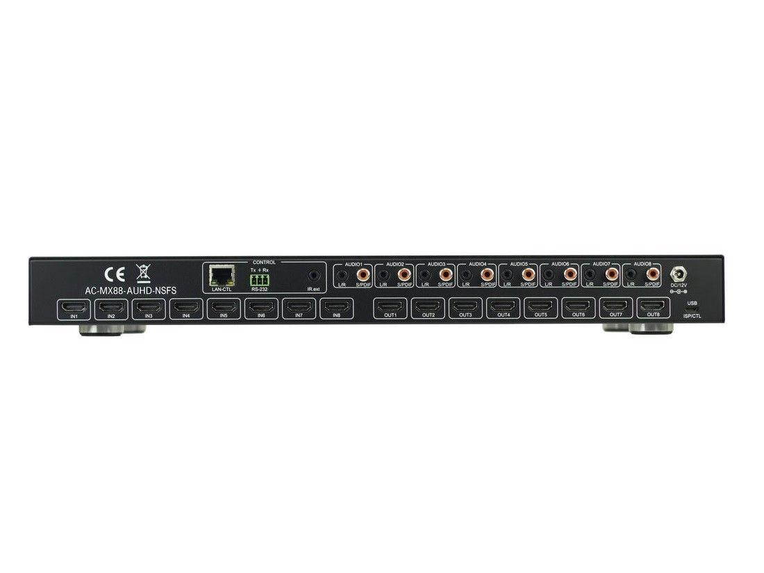 AVPro Edge AC-MX88-AUHD-NSFS 18Gbps True 4K60 HDMI 4x4x4 8x8 Matrix Switcher