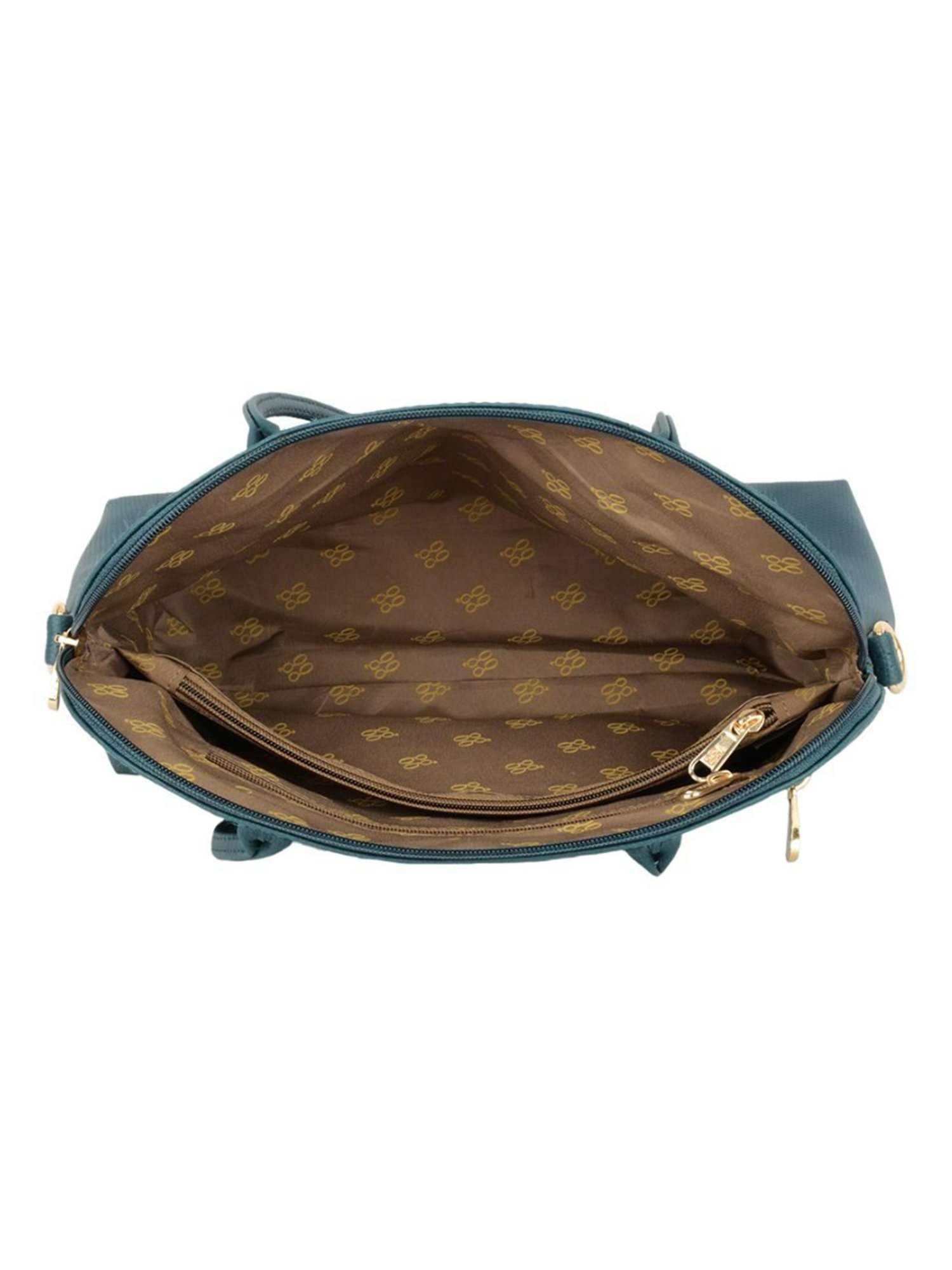 Baggit Green Textured Handbag