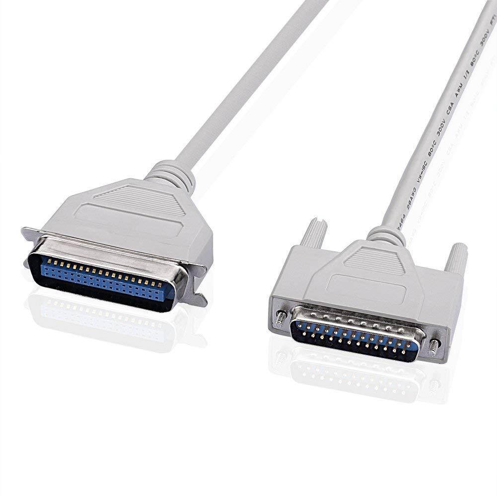 SIENOC DB25 Male to Centronics 36 Female Parallel Printer Cable IEEE1284 LPT Parallel Printer (9ft 2.7m)