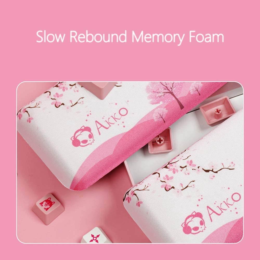 EPOMAKER AKKO World Tour TKL Wrist Rest with Antislip Bottom, Memory Foam, Smooth Fiber Material for Keyboard (TKL Size)