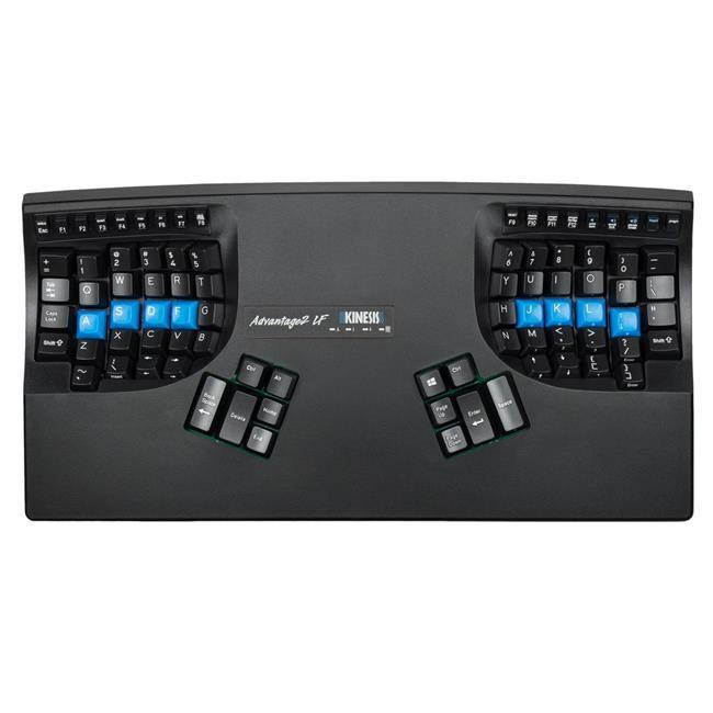 Kinesis Advantage2 Quiet LF Ergonomic Mechanical Keyboard - Cherry MX Quiet Red