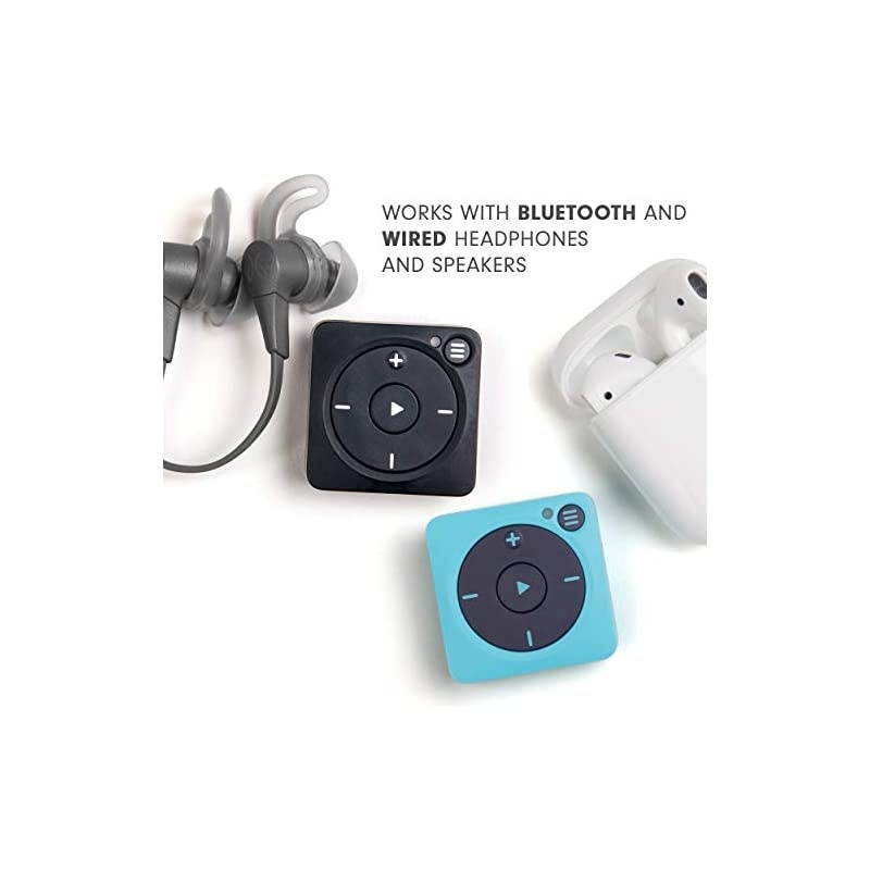 Vibe Spotify and  Music Player Bluetooth Wired Headphones 1000+ Song Storage No Phone Needed Red