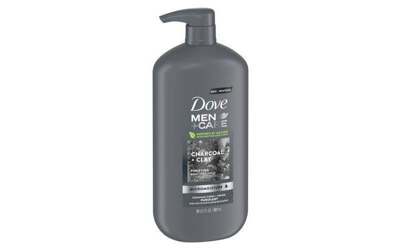 Dove Men's Charcoal Clay Body Wash Pump - 30 fl oz