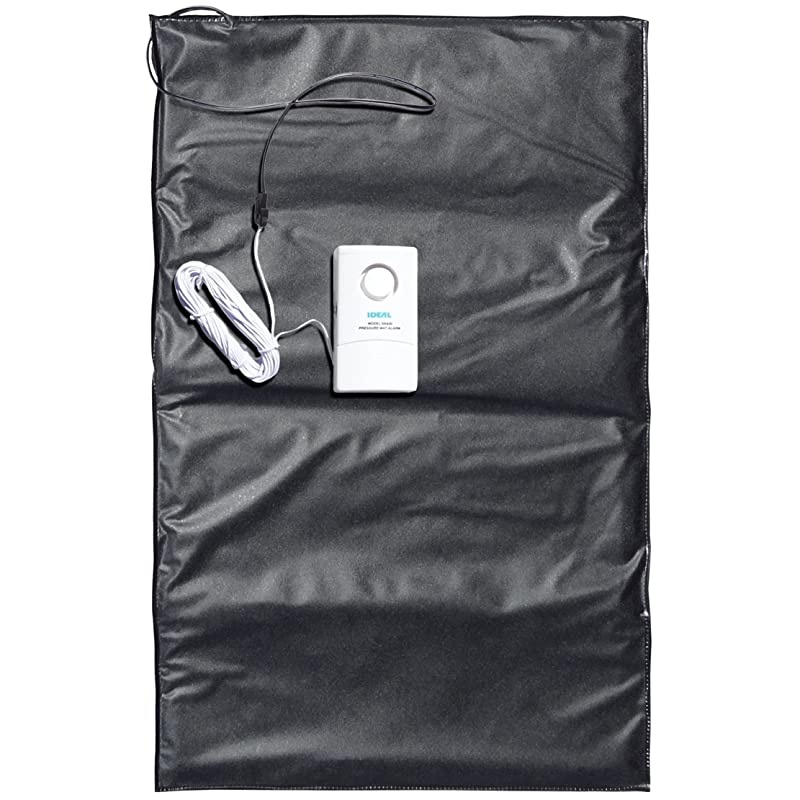 Security SK630 SOLO Pressure Loud Buzz and Pleasant Chime Triggered When Stepped On Alarm WhiteMat Black