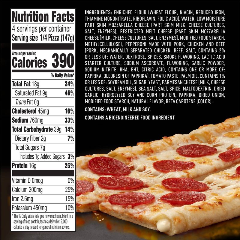 DiGiorno Cheese Stuffed Crust Three Meat Frozen Pizza - 9.2oz