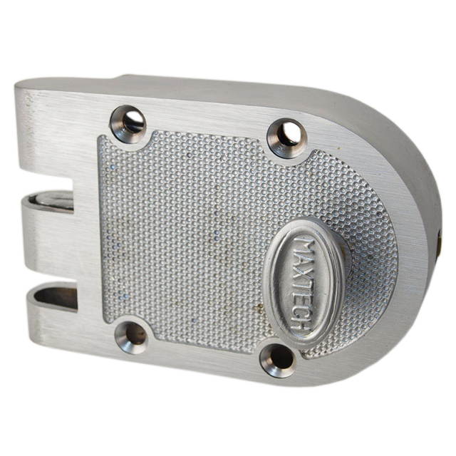 MAXTECH (Segal Like) Solid Bronze Jimmy Proof Deadlock Deadbolt Single Cylinder Lock Set Locksmith Quality Construction, Satin Chrome (US26D) Finished, Boxed