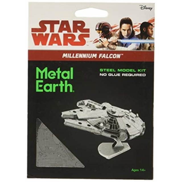 fascinations metal earth star wars millennium falcon 3d metal model kit