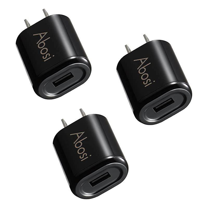 Wall Charger  3 Pack 5V 1A UL Certified Universal Power Adapter USB 1 Port Home Wall Charger Plug Compatible with iPhone Samsung and More Device UL Listed