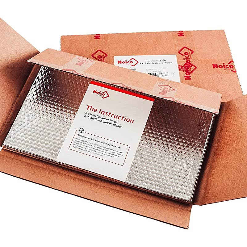 80 mil 5 sqft Car Sound Deadening Mat, Butyl Automotive Sound Deadener, Audio Noise Insulation and Dampening