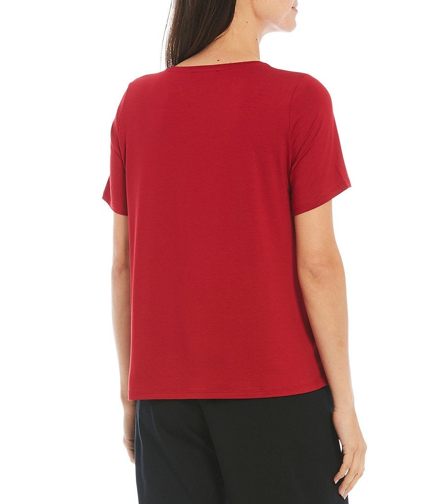 Eileen Fisher Jersey Crew Neck Short Sleeve Tee