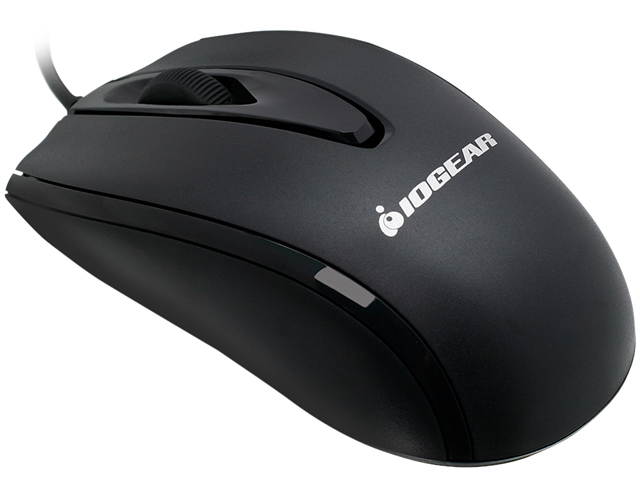 IOGEAR GME423 Black Wired Optical Mouse
