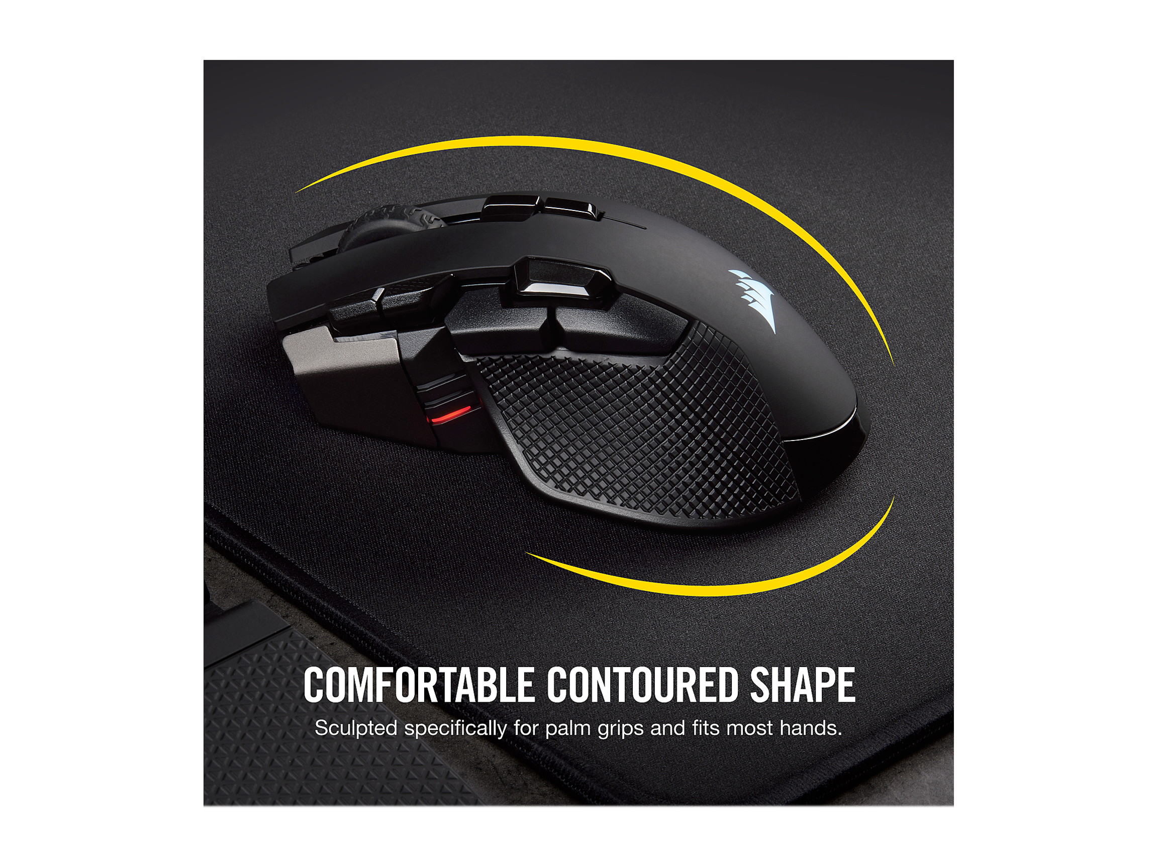Corsair IRONCLAW CH-9317011-NA Black Dual (RF / Bluetooth Wireless) Optical Gaming Mouse