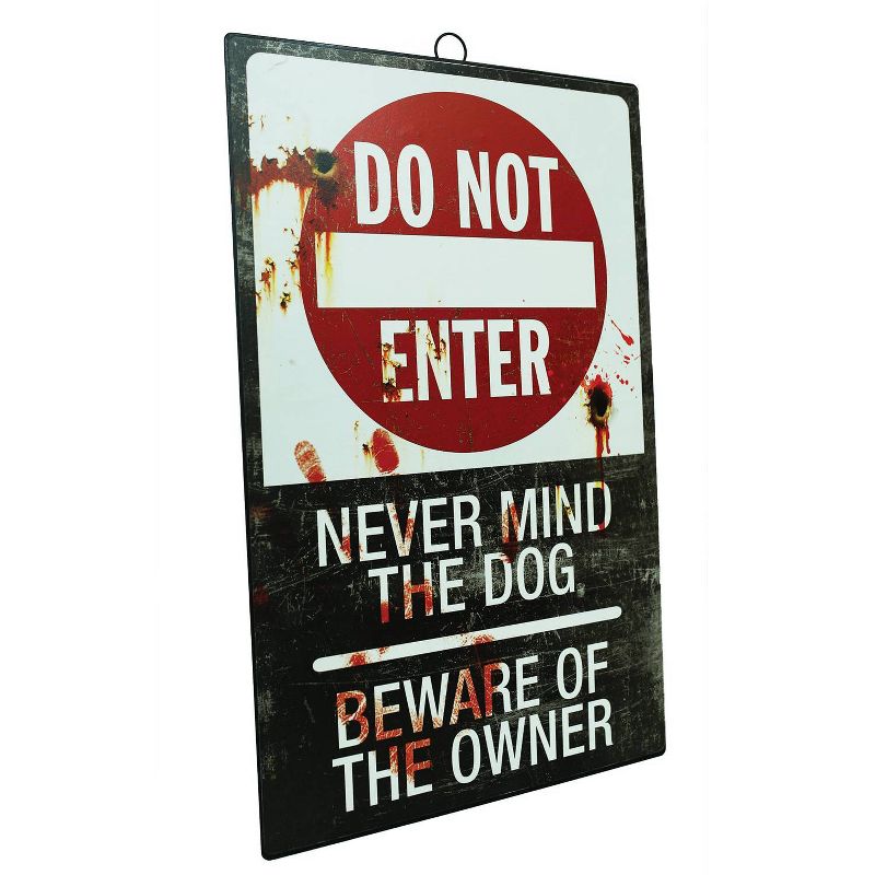 Halloween Metal Sign-Do Not Enter