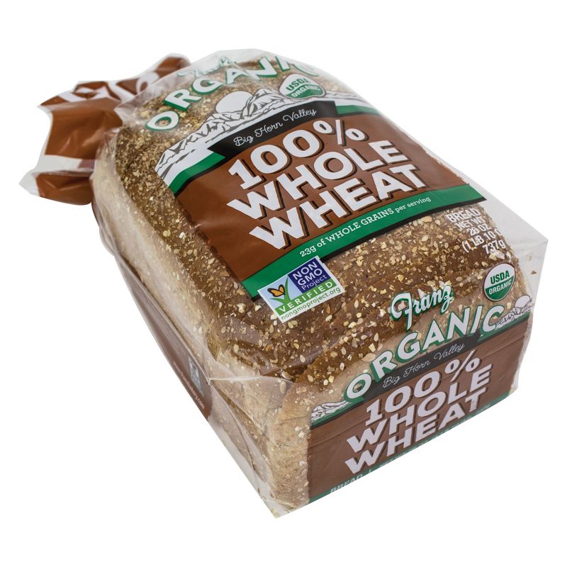 Franz 100% Whole Wheat Organic Bread - 26oz
