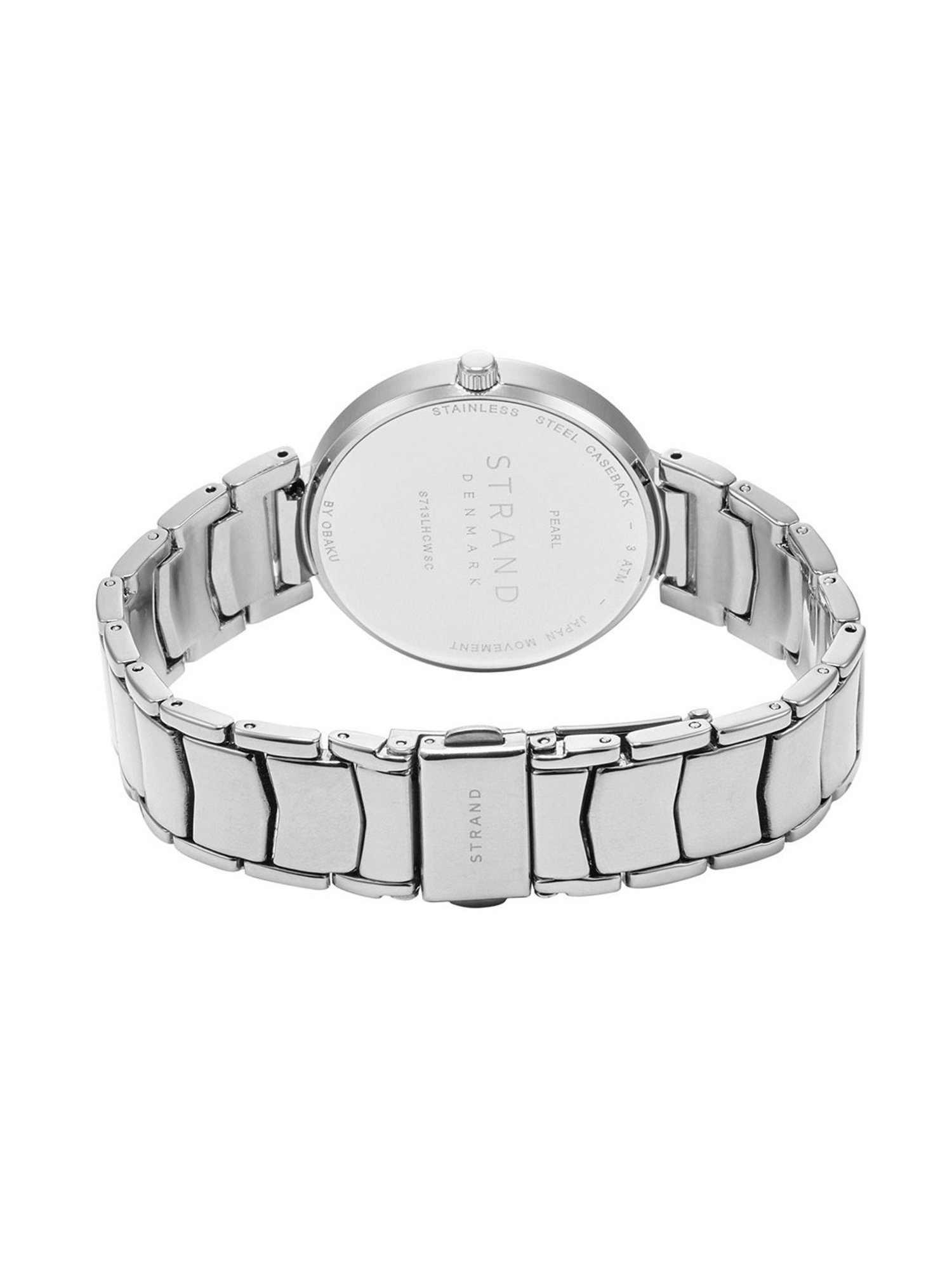 Strand By Obaku S713LHCWSC Pearl Brace Analog Watch for Women