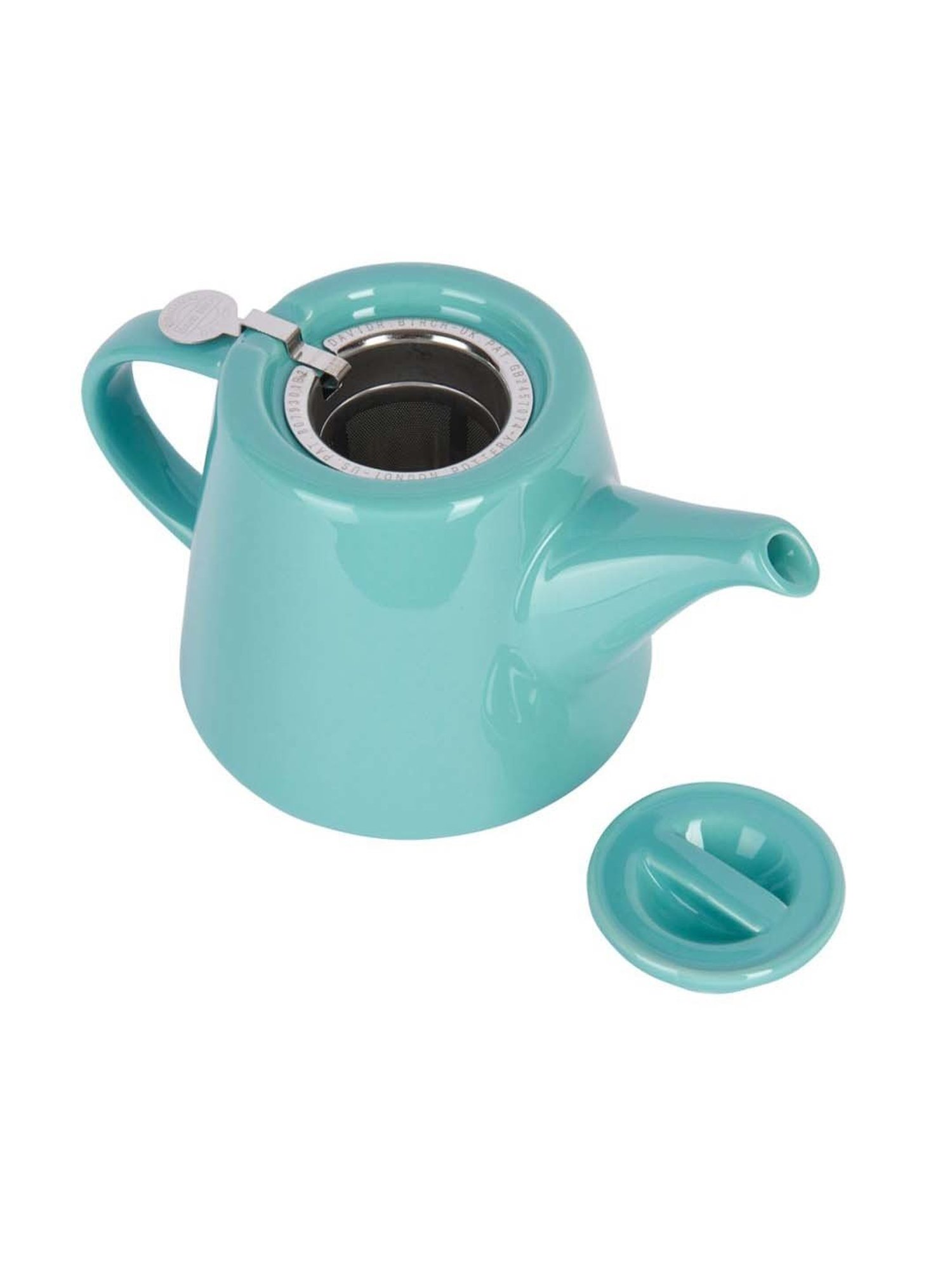 London Pottery Splash Teal Blue Stoneware Teapot (0.5 L)