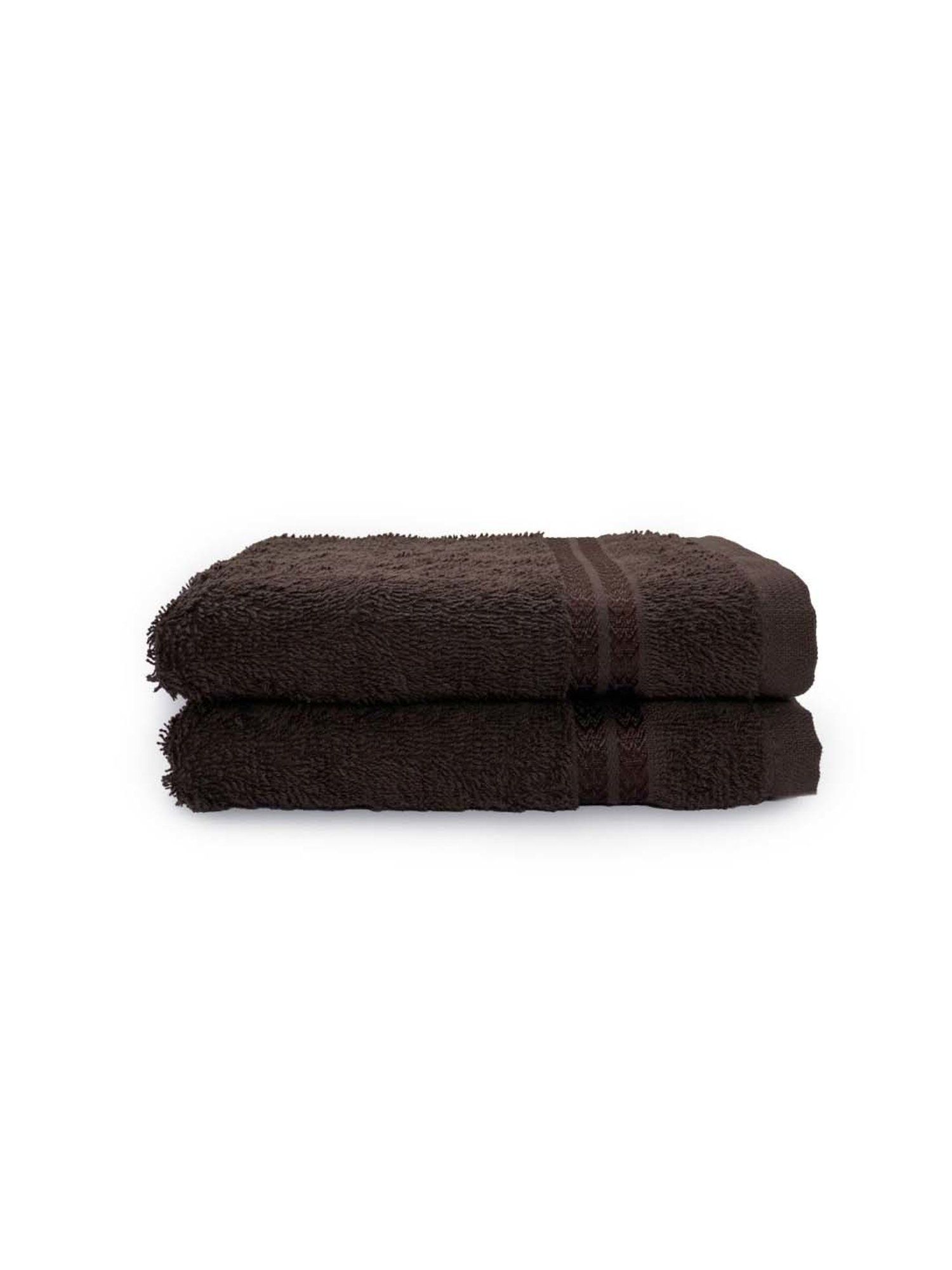 Welspun Anti-Bacterial Brown Basket Cotton 380 GSM Hand Towel - Set of 2