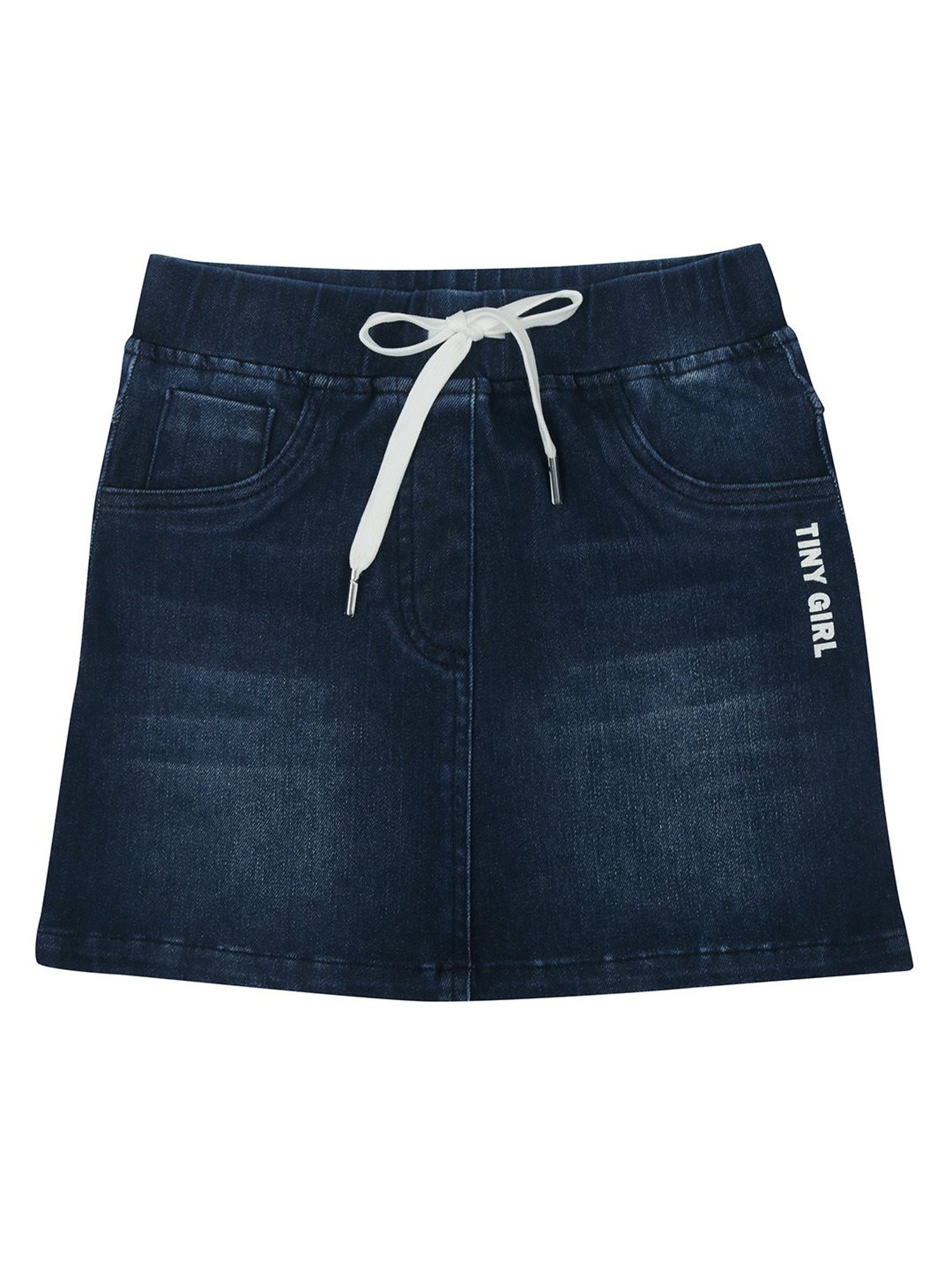 Tiny Girl Dark Blue Solid Skirt