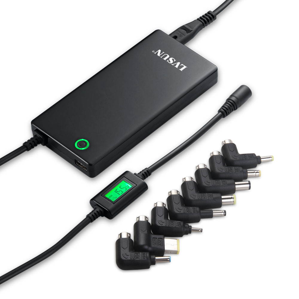 Laptop Ac Adapter, Lvsun 90w Slim 17mm Thickness Laptop Ac Adapter Universal Laptop Charger Fit for Lenovo 20.5v, Ibm 20v, Hp/compaq 18.5v, Dell 19.5v, Toshiba 18v, Sony 16v, Acer 16v, Asus 19v,More