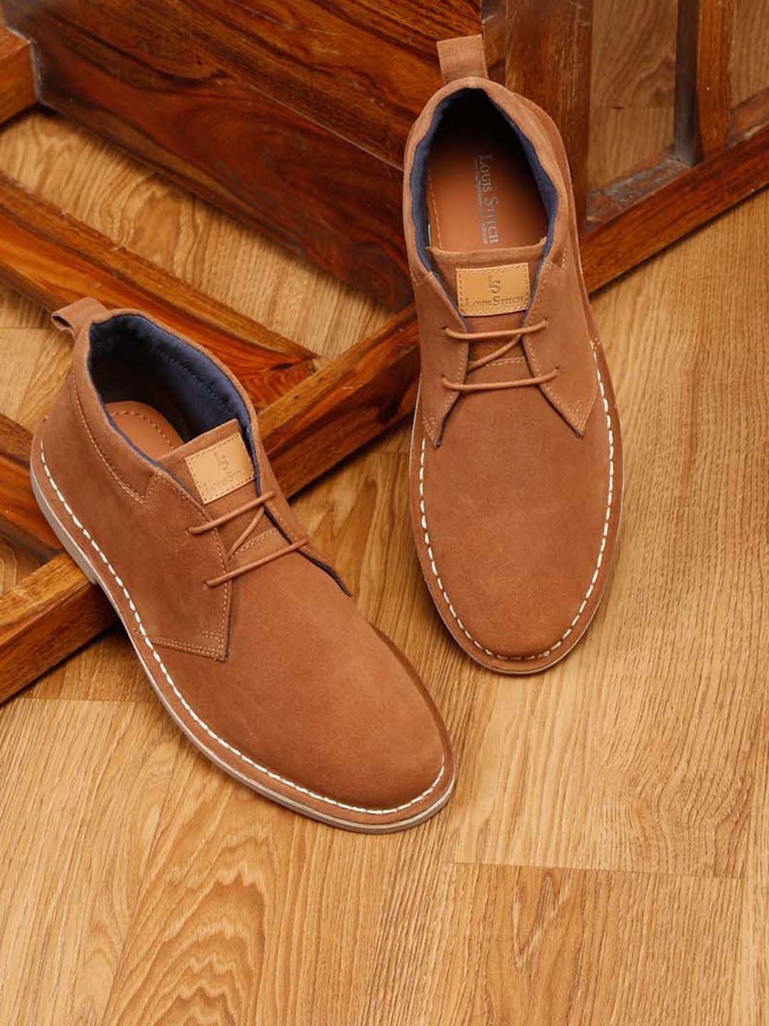 Louis Stitch Men's Russet Tan Chukka Boots