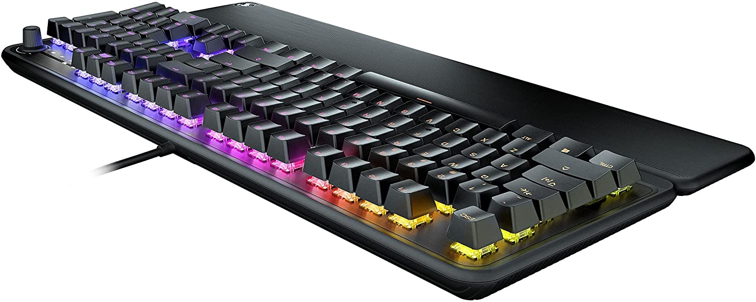 ROCCAT Pyro Mechanical Gaming Keyboard with RGB Lightning, Black (ROC-12-622)
