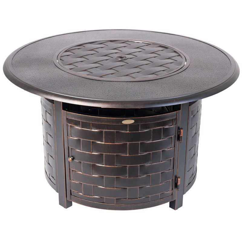 Armstrong Round Aluminum LPG Fire Pit - Fire Sense