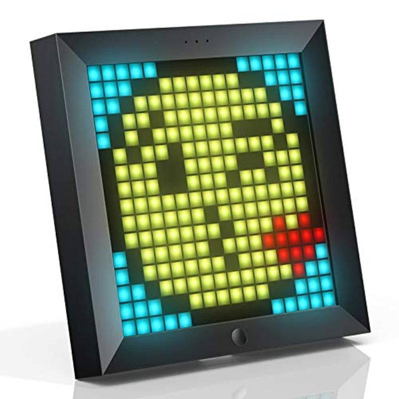 Divoom Pixoo Pixel Art Digital Frame with App Controlled 16X16 LED Screen (simultaneously connect up to 4pcs) Black (SB-122)
