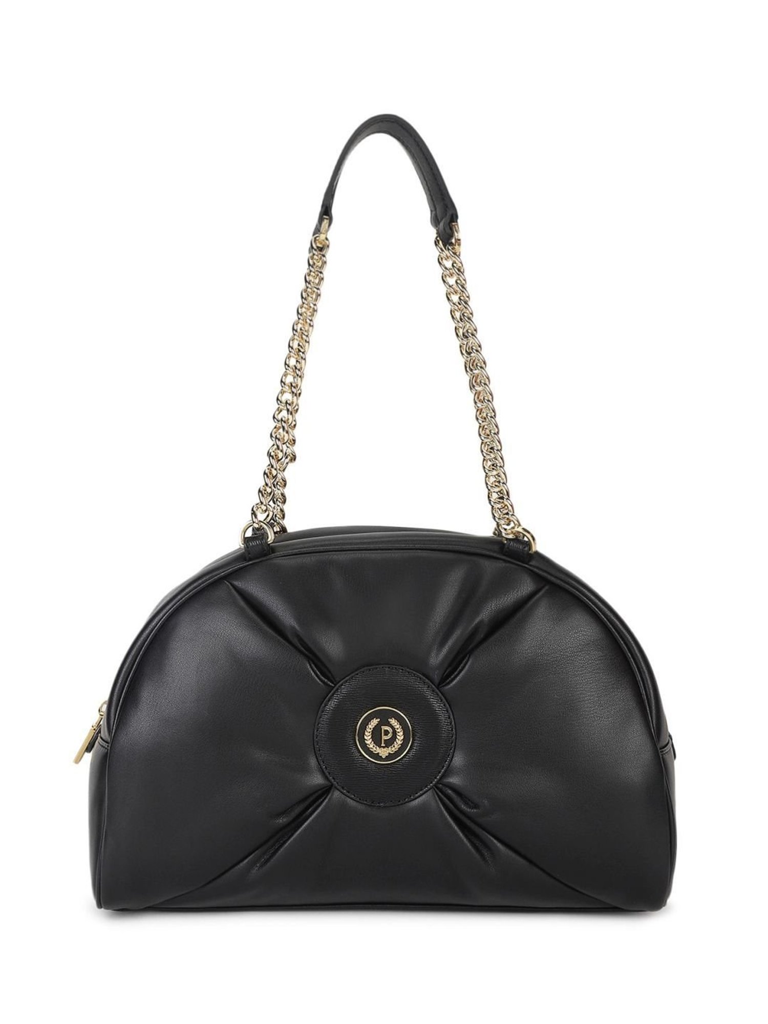 Pollini Black Large Shoulder Bag