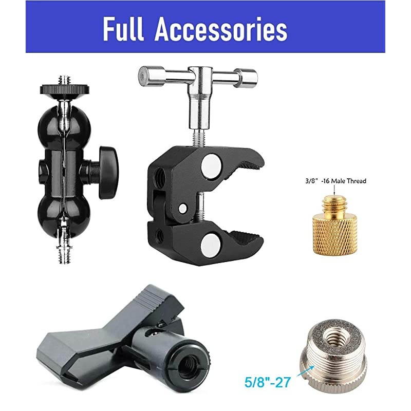 Clip Clamp Mount for Shure sm58 sm48 sm81 sm57 Mic MV5MV51PGA52Sennheiser E604AKG D112Nady DM80 DM70 Drum