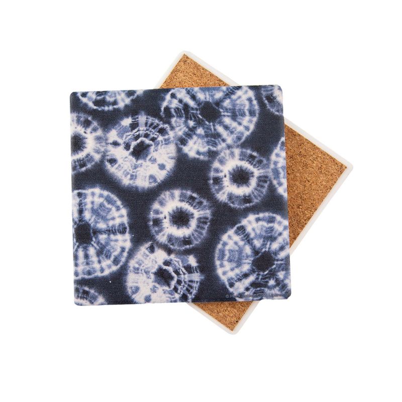 4pk Cork Tie Dye Circles Coaster Set - Thirstystone