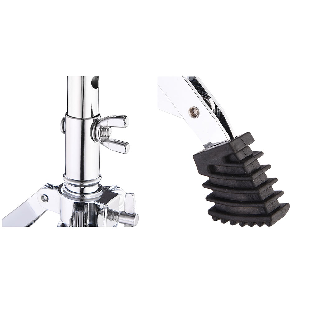 Drum Throne Padded Seat Drummer Stool Round Chair 12"-20" Adjustable Folding Stand Percussion Acc