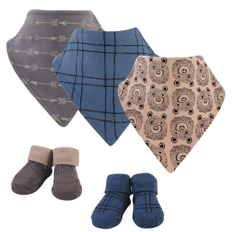 aden by aden + anais essentials 3pk Water Resistant Bib - Minnie Rainbows