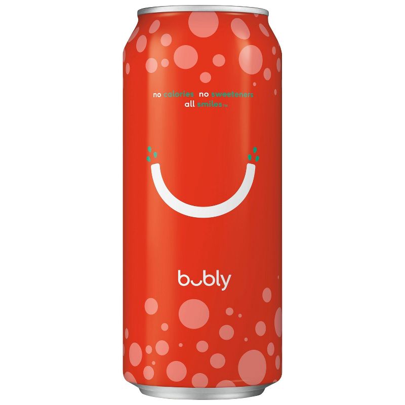 bubly Strawberry Enhanced Sparkling Water - 16 fl oz Can