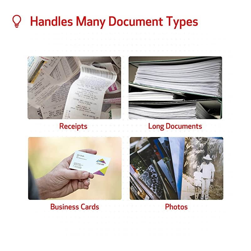 P208II ImageFORMULA Personal Document Scanner Black