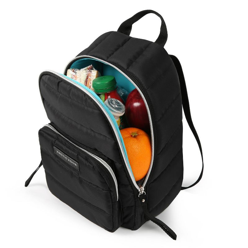 Arctic Zone Quilted Cooler Lunch Bag - Black
