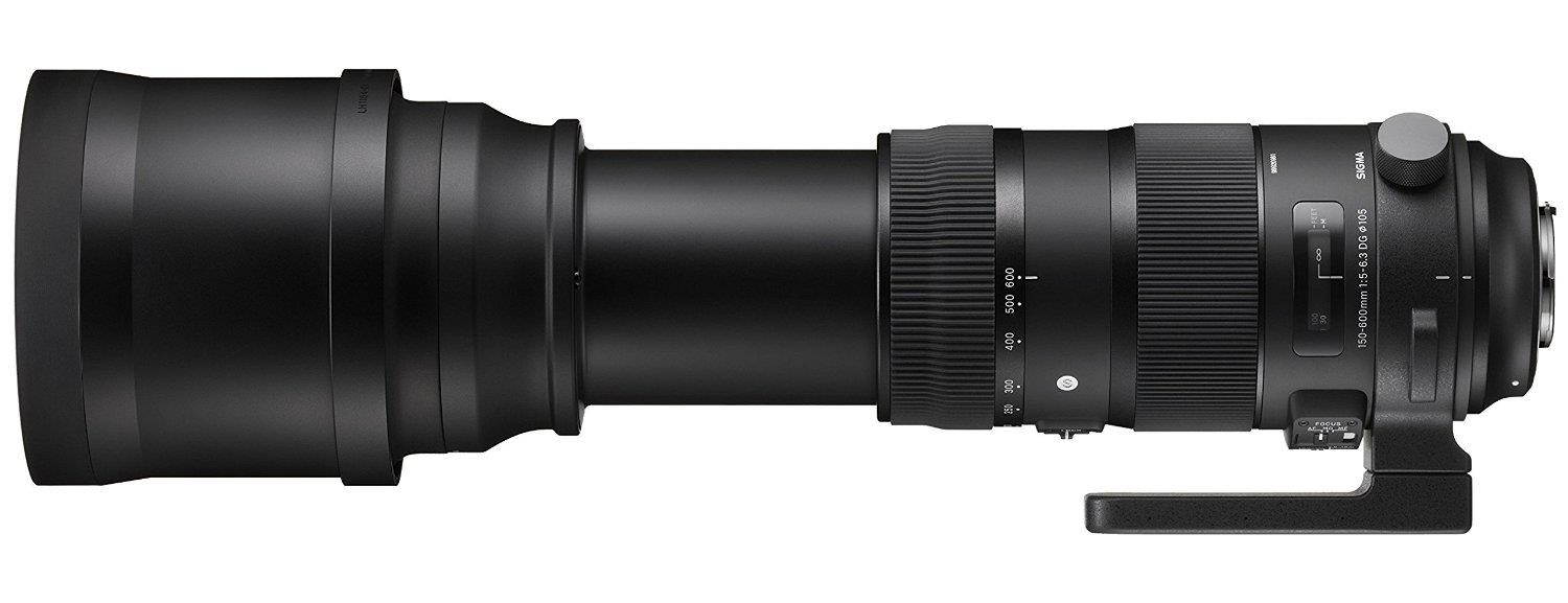 Sigma ZA954 150-600mm F5-6.3 DG HSM Sport Lens with 1.4X Tele-Converter Kit for Canon (Black)