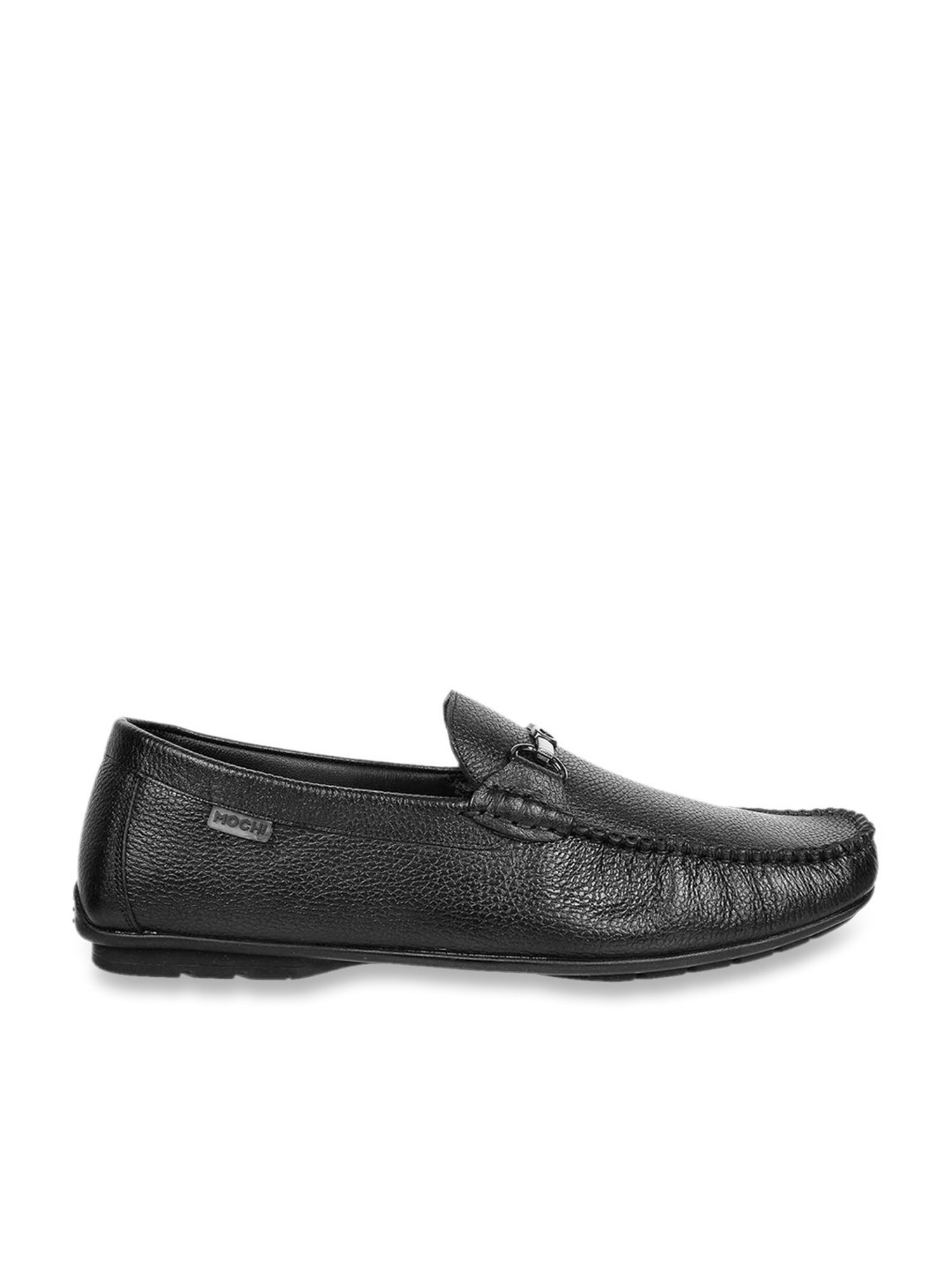 Mochi Men's Black Casual Loafers