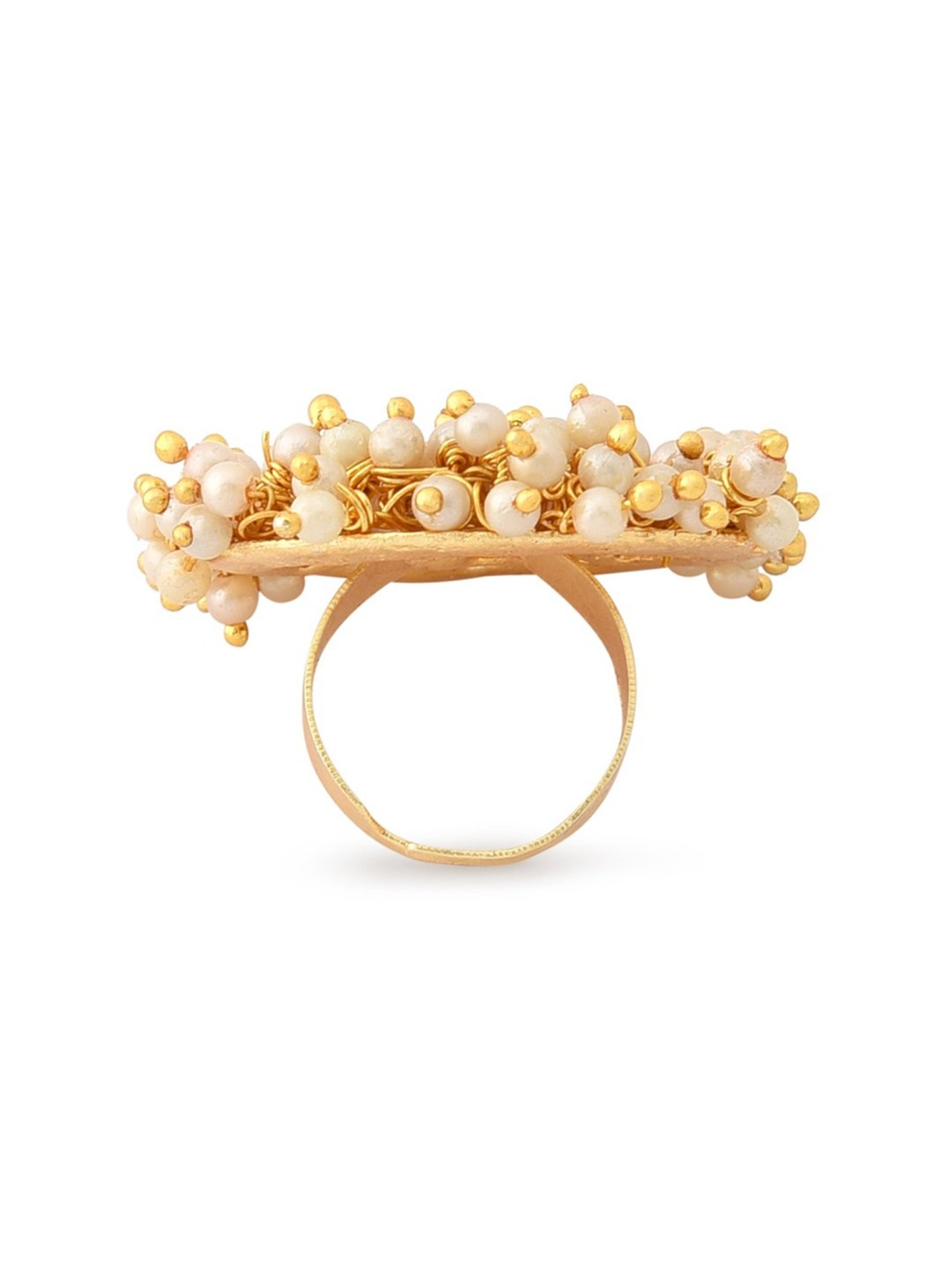 Accessorize London Women's Jewel Embellished Rings Set Of Three White